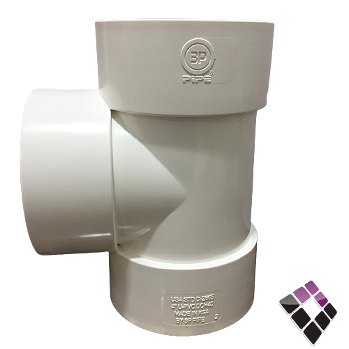 قسام عادي UPVC بلاستيك أبيض 3P الخليجية سعودي ضغط 40 مقاس 4" = 114MM