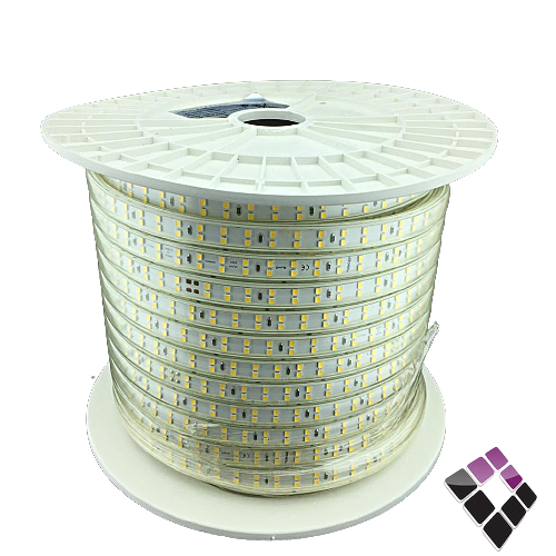 لي زينة LED اضاءة كريمي خطين 180 لمبة بالمتر 12W بالمتر 12ملم مبطن NEW POWER صيني رقم 2835.