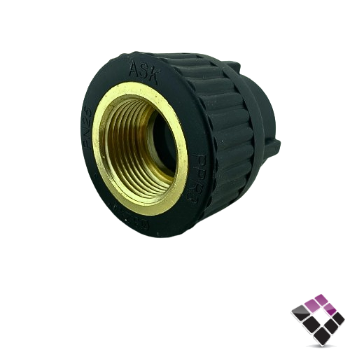 جلبة  سن داخلى نحاس عسك اسود سعودي  1×1" ***  ASK