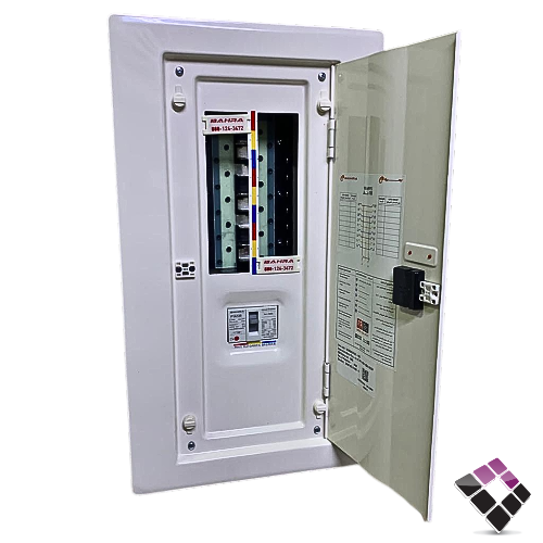 جرم طبلون بحرة BAHRA حساس MCCB أوربي  مقولب 3فاز 18 مفتاح مع قاطع رئيسي 100A