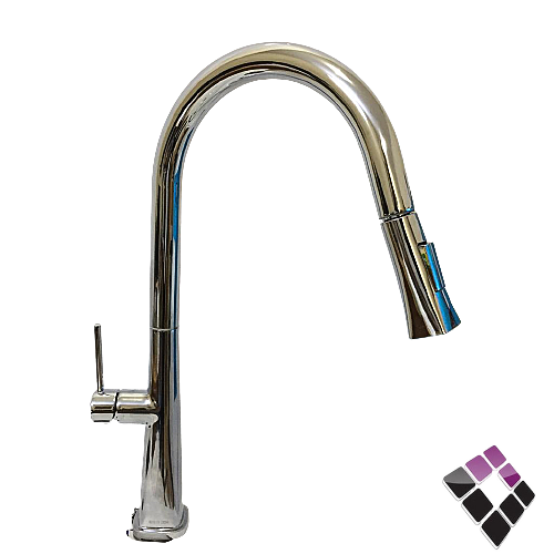 خلاط مجلى لون كروم لي سحاب شجرة 1خرم اتمتك iCast صيني رقبة عالية 2206CR...رقم الصنف (32114184)