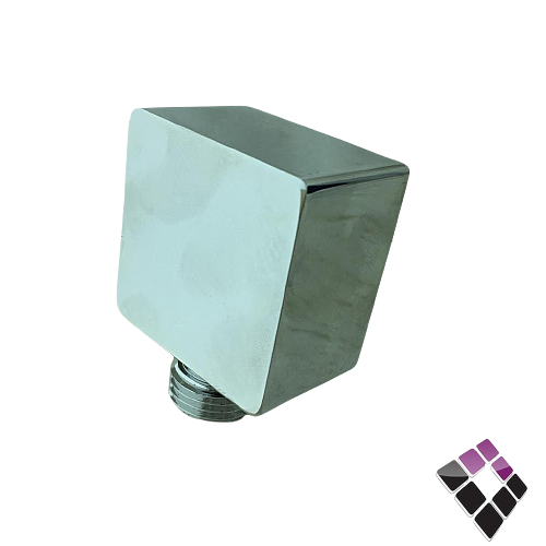 كوع مشبك شطاف + سماعة خلاط دفن مخفي لون كروم مربع SCHMIDT الماني .