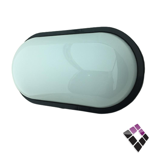 ابلك جداري بيضاوي لطش LED سادة كبير همر HUMMER صيني جرم أسود اضاءة أصفر 30W..رقم الصنف (256222)