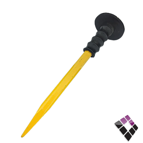 ازميل مسمار مدبب هندي موديل أسباني لون اصفر مسكة ربل