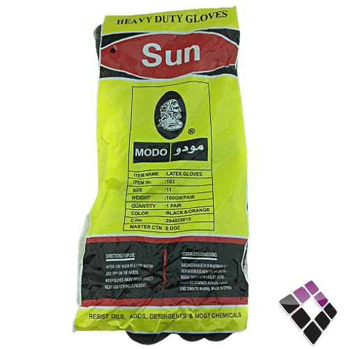 كفوف ربل مودو SUN-MODO صينى سماكة 100GM/PAIRمقاس 11