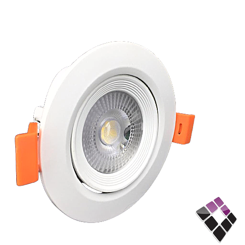 كشاف LED اسبوت داخلي ضاءة 3000K أصفر 2"×7سم VERTI صيني شريحة SMD جرم متحرك ترنس مدمج 7W رقم ASTC07W