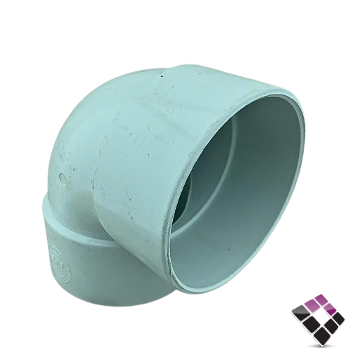 كوع زاوية بلاستيك أبيض ضغط 40 ثقيل 4"×110ملم