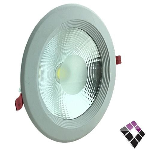 كشاف LED لطش 8" خارجي NASCO مدور جرم ابيض إضاءة أبيض 30W رقم 3-6238***