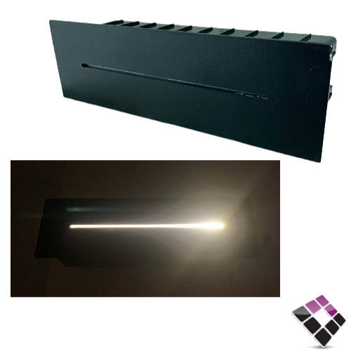 كشاف درج LED مستطيل دفن جرم أسود إضاءة 3000Kأصفر HUMMER همر 5W رقم 9573