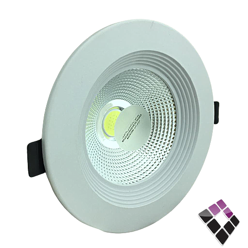 كشاف LED سبوت داخلي 3" * 10 سم S1 صيني جرم أبيض كوب عدسة COB إضاءة أبيض 10W