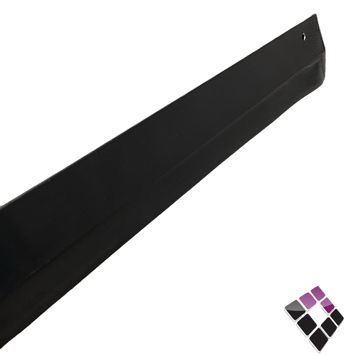 مانعة غبار للباب ربل ثقيل المنيوم ربيتال 120 سم لون أسود