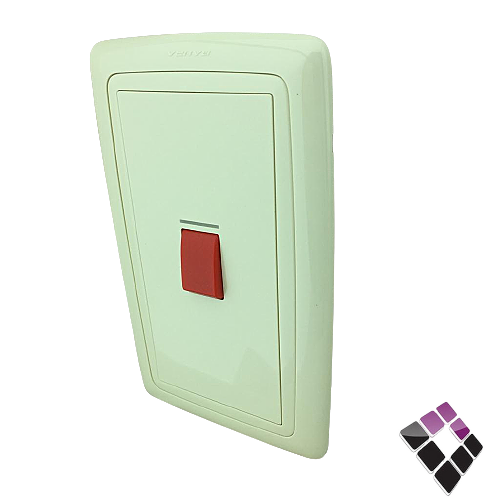 مفتاح مكيف عادي 45 امبير مع لمبة وطباعه 7×14 بحرة BAHRA سعودي بيج جديد***