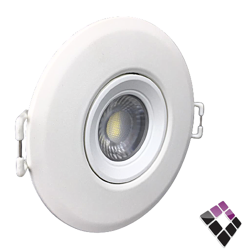 كشاف LED اسبوت داخلي 2"×7سم NEW POWER صيني شريحة SMD أمريكي جرم ابيض متحرك إضاءة أبيض 5W رقم 103001