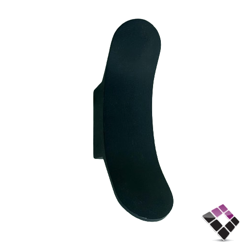 كشاف سور LED خارجي SYCO جرم المنيوم مقوس لون أسود وتر بروف أب داون إضاءة أصفر 6W رقم 10050