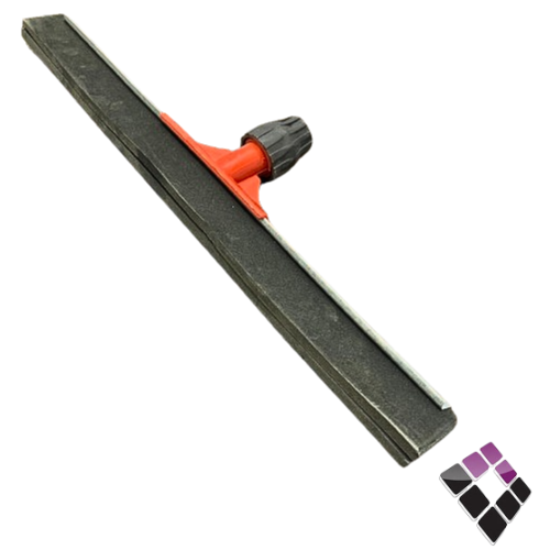 ماسحة بلاط  سوري حديد + بلاستيك لون أحمر قلويز 45 سم بدون عصا