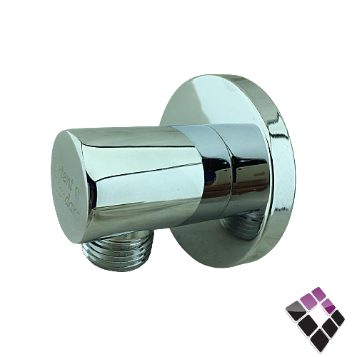 كوع مشبك شطاف + سماعة ديكور دائري للخلاط الدفن المخفي Orient Standard صيني نحاس مطلي كروم رقم OS856CHROME