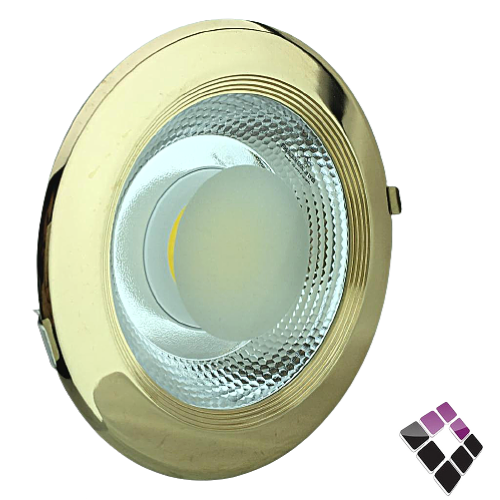 كشاف LED اسبوت لايت CHANNEL جرم ذهبي إضاءة أصفر 21سم CN-226/8"/W25***