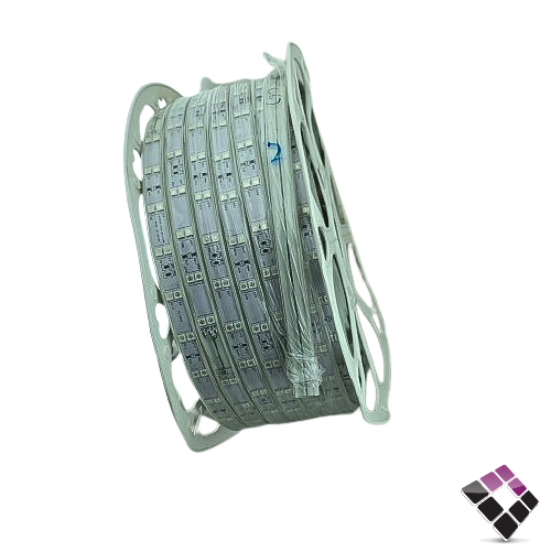 لفة لي زينة LED اضاءة RGB ملونة 72 لمبة بالمتر 2 خط 12ملم OPTONICA صيني 550W