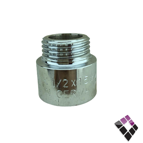 جلبة ذكر كروم LARSVK المانى 15 ملى 1/2"×1/2".