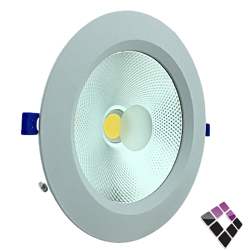 كشاف LED سبوت داخلي 8"× 20 سم LUXIFY صيني كوب عدسة COB إضاءة 6500K أبيض 30W