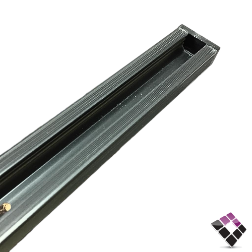 قاعدة مجرى كشاف LED ترك لايت بلاستيك PVC الرائد AL RAED لون أسود طول 100CM