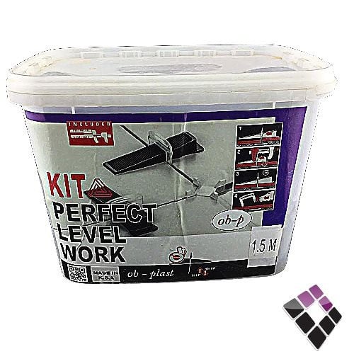 سطل طقم فواصل بورسلان وزنية ميكانيكي عدد 100 + خابور عدد 100 + ماكينة Ob-P سعودي موديل الماني مقاس 1.5ملم