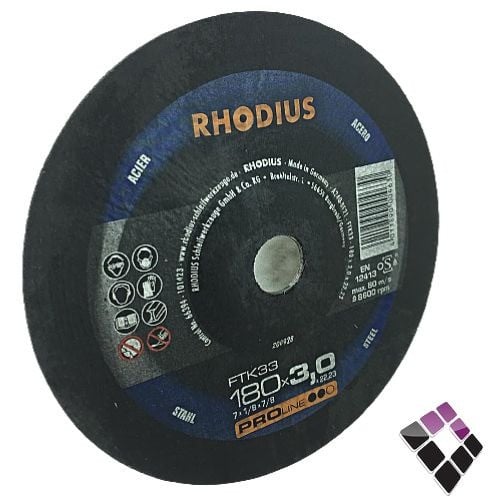 دسك صاروخ قص حديد RHODIUS الماني 7"