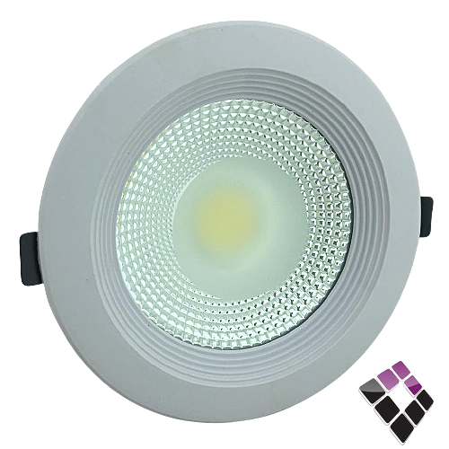 كشاف LED سبوت داخلي 6"× 16 سم KONNICE كون نايس صيني كوب عدسة COB إضاءة 4000K كريمي B46-15W-WC