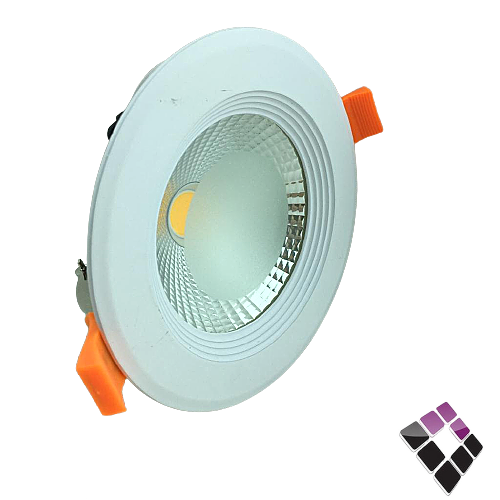 كشاف LED اسبوت داخلي RAND رند صناعة سعودية جرم ابيض إضاءة أصفر 10W رقمRND-DL04 COB***
