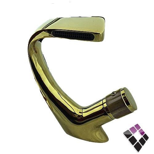 خلاط مغسلة 1 خرم شجرة اتمتيك موديل شلال لون ذهبي Sanitary صيني موديل MODEL135