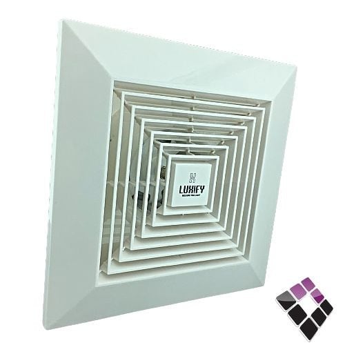 مروحة شفط سقف ديكور LUXIFY ماطور نحاس 8"  20×20 رقم EF08S