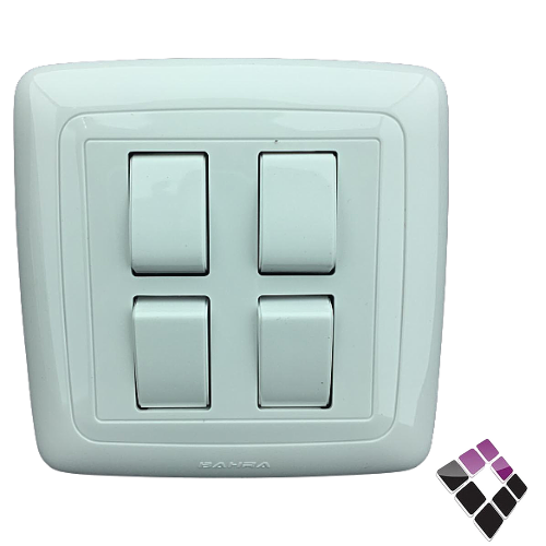 مفتاح عادي رباعي بحرة BAHRA سعودي أبيض جديد**