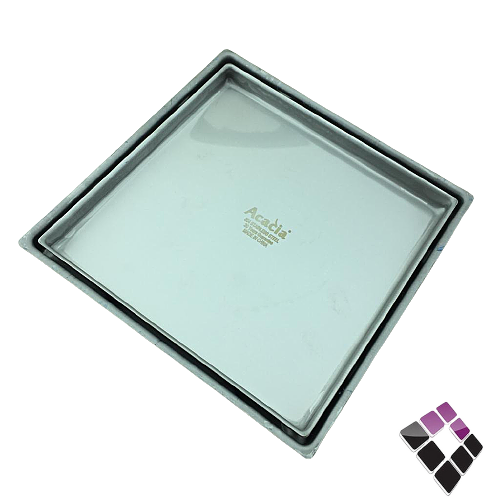 صفاية أستل إستيل مخفي مفرغة للبلاط مستطيل ACACIA صيني مقاس 20×20×4"