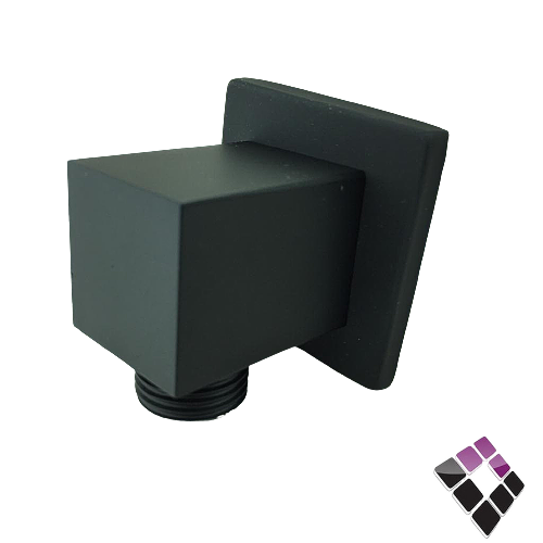 كوع مشبك شطاف ديكور مربع للخلاط  الدفن المخفي 1 خط اوريسا ORISA صيني نحاس مطلي أسود رقم 50020