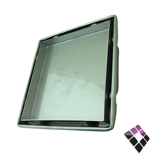 صفاية استيل 304 مفرغة للبلاط لون كروم Acacia ايطالي أصلي مقاس 15×15