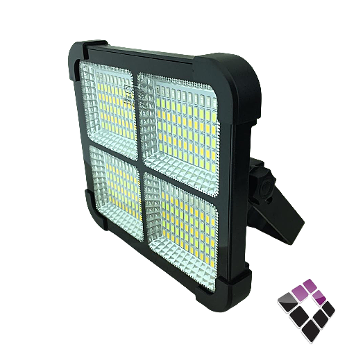 كشاف كوبس خارجي LED يعمل على الطاقة الشمسية + USB همر HUMMER إضاءة أبيض + أصفر + شمسي+فشر 150W رقم HU-SA-2409