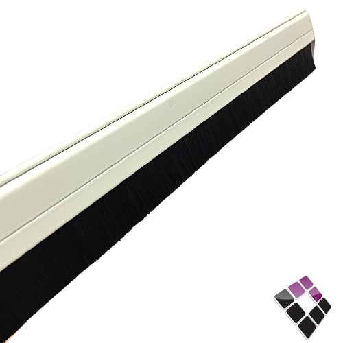 مانعة غبار للباب شعر ثقيل المنيوم ربيتال 1.20م لون بيج