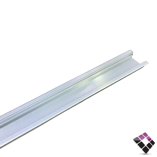 بروفايل استرب لي زينة المنيوم فضي مخفي غاطس جداري سقفي بشفة STRIP FIXTURE نيو باور NEW POWER مقاس 20mm×10mm طول 3M رقم 117033