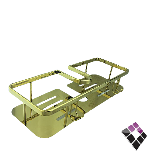 رف حمام 1 دور + علاقتين لون ذهبي MQ صيني رقم MQ-158...رقم الصنف (37242105)