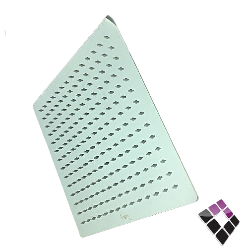 طاسة دش SUB 12-1 صيني مربعة كروم+فتحات ربل 30×30...رقم الصنف (3722186)