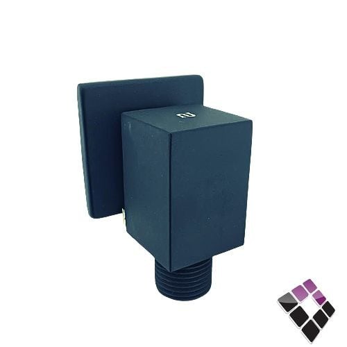 كوع مشبك شطاف ديكور مربع للخلاط الدفن المخفي BRONZO صيني نحاس مطلي أسود رقم PJ040101BK