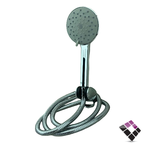 سماعة دش VITTORIA ايطالي دائرية 3 حركات لون كروم + لي كروم رقم 201