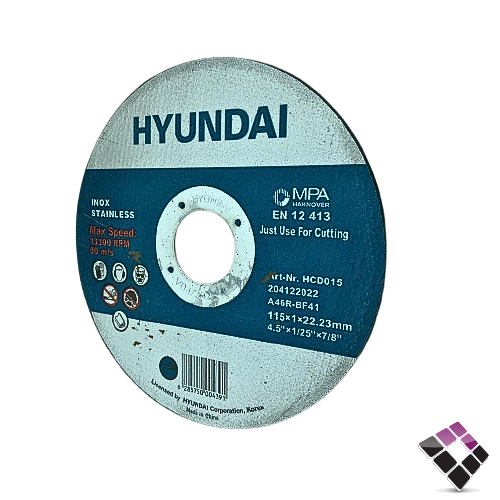 دسك صاروخ قص استيل  HYUNDAI هوانداي صيني 4.5" رقم 204122022