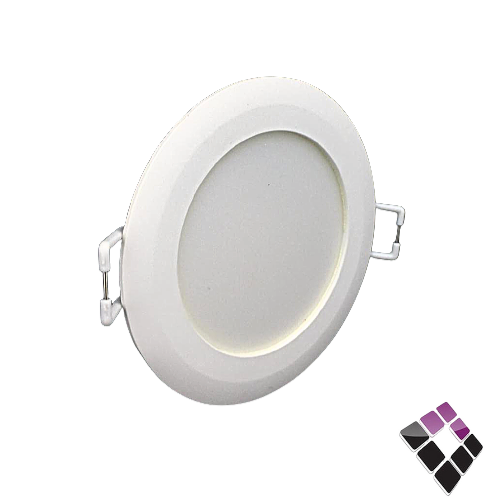 كشاف LED اسبوت داخلي ضاءة 3000Kأصفر 2"×7سم NEW POWER صيني شريحة SMD جرم ابيض ثابت ترنس مدمج 4.8W