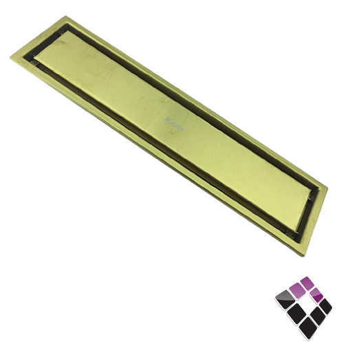 صفاية كروم مخفي مفرغة للبلاط KANA صيني لون ذهبي 40CM*10CM رقم KA67413-G40