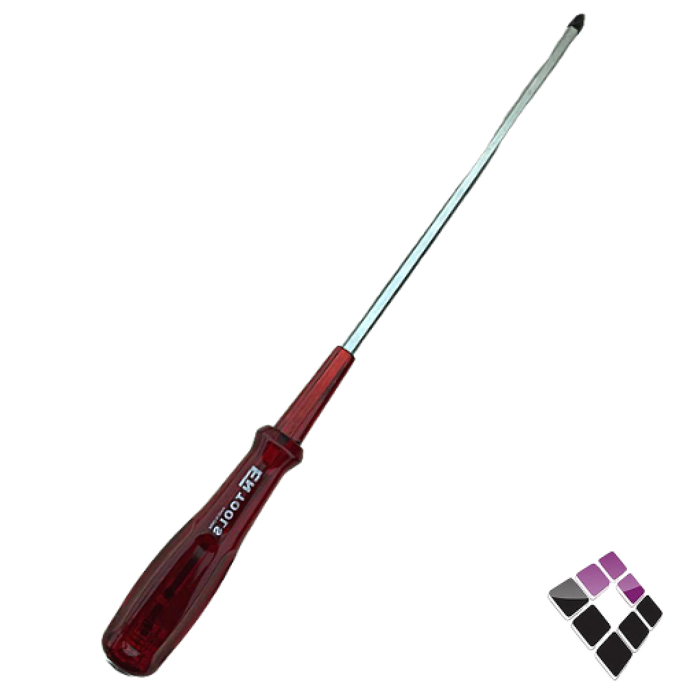 مفك أزميل احمر طويل 35 سم + مربع EN TOOLS صيني 10          ...رقم الصنف (1432276)