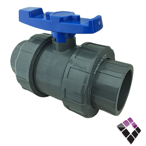 حنفية محبس بلاستيك رمادي ضغط 80 بارد مع 2 شدوصل DURUCCI م/الماني  2"