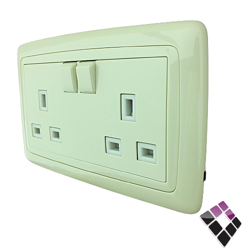 فيش مع مفتاح 13 امبير مجوز بحرة BAHRA سعودي بيج جديد***