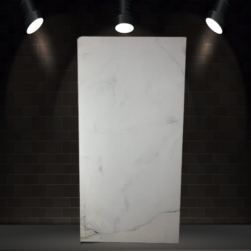 بروسلان هندي لون أبيض عرق رمادي موديل رخام أونكس قص ليزر لماع 6120 نخب1