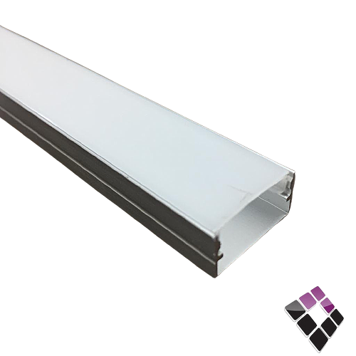 بروفايل استرب لي زينة المنيوم لطش ظاهر سقفي نور ليد مقاس.18mm×10mm طول 2 متر رقم 166
